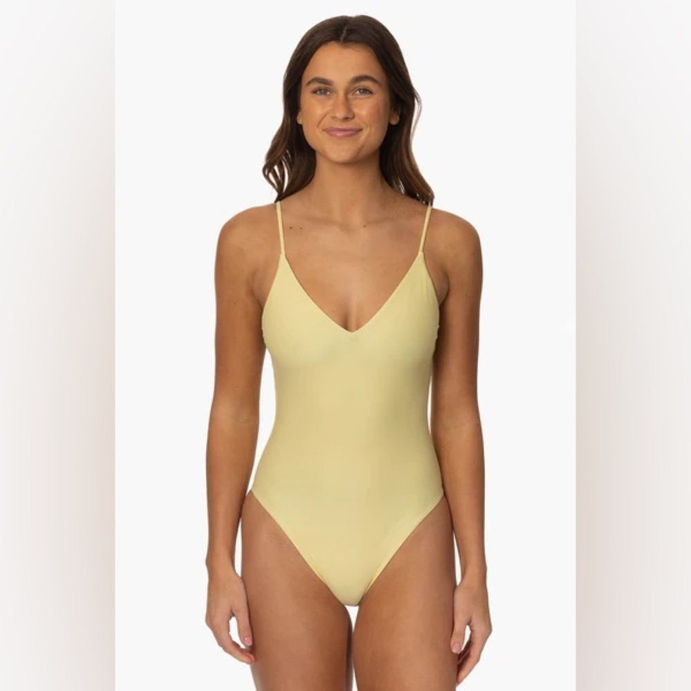 NWT Jolyn Sz 2X Juana Yellow Pismo One Piece Swimsuit - Picture 1 of 9